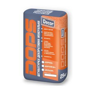Штукатурка DOPS Dekor Короїд (зерно 2,5мм) 25кг
