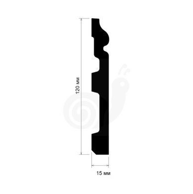 Плінтус поліуретановий Gaudi Decor CR 3241