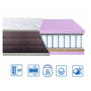 Матрац Eurosleep BRAVE SPRING 2 в 1 70x190