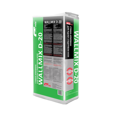 Стяжка для підлоги Wallmix D-20 армована 25 кг