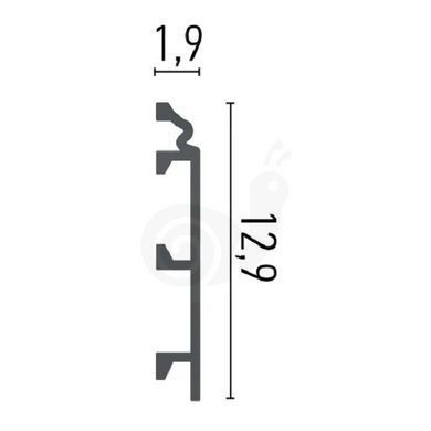 Плінтус дюрополімерний Grand Decor HCR 509