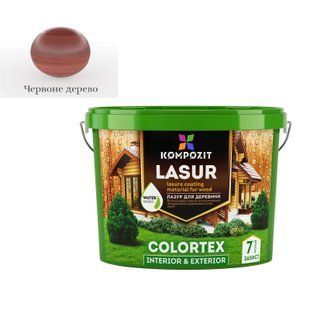 Лазур COLORTEX для деревини 0.9 л червоне дерево
