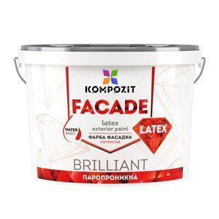 Фарба Kompozit FACADE LATEX фасадна силіконова 7 кг