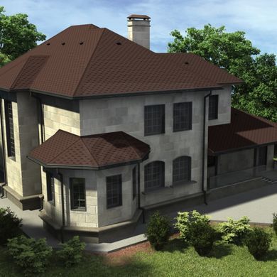 Бітумна черепиця Акваізол Мозаїка Гірський каньйон