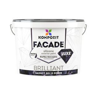 Фарба Kompozit FACADE LUXE фасадна силіконова 7 кг Біла