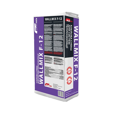 Клейова суміш Wallmix F-12 Зима для для систем теплоізоляції та армування 25кг