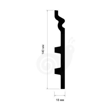Плінтус поліуретановий Gaudi Decor CR 3245