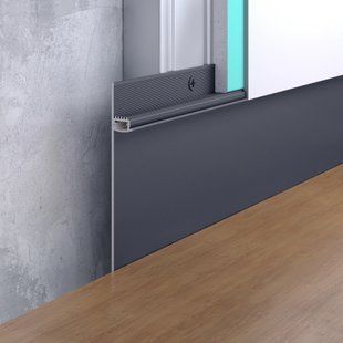 Плінтус прихованого монтажу FSPRO 100мм під LED-стрічку фарбований, № RAL на вибір