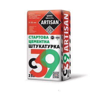 Штукатурка Artisan С-39 цементна стартова 25 кг