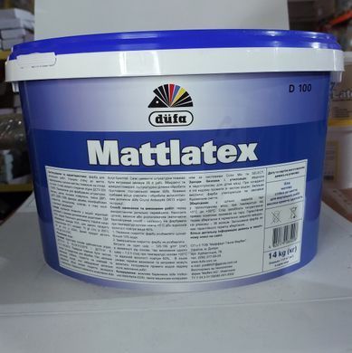 Фарба D&uuml;fa Mattlatex D100 База 1 &ndash; біла 14 кг